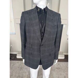 Tom Ford 3 Piece Wool Suit Size IT 52 R